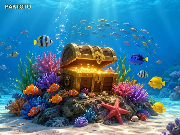 Ilustrasi fitur permainan Mega Fishing
