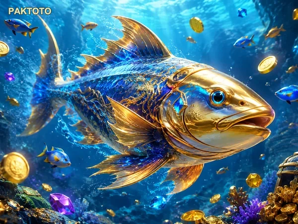 Visual karakter dan target dalam Mega Fishing